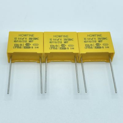 ποιότητας  UL 275V MPX X2 Safety Capacitor 474K/310V P15 D4 Anti Interference εργοστάσιο